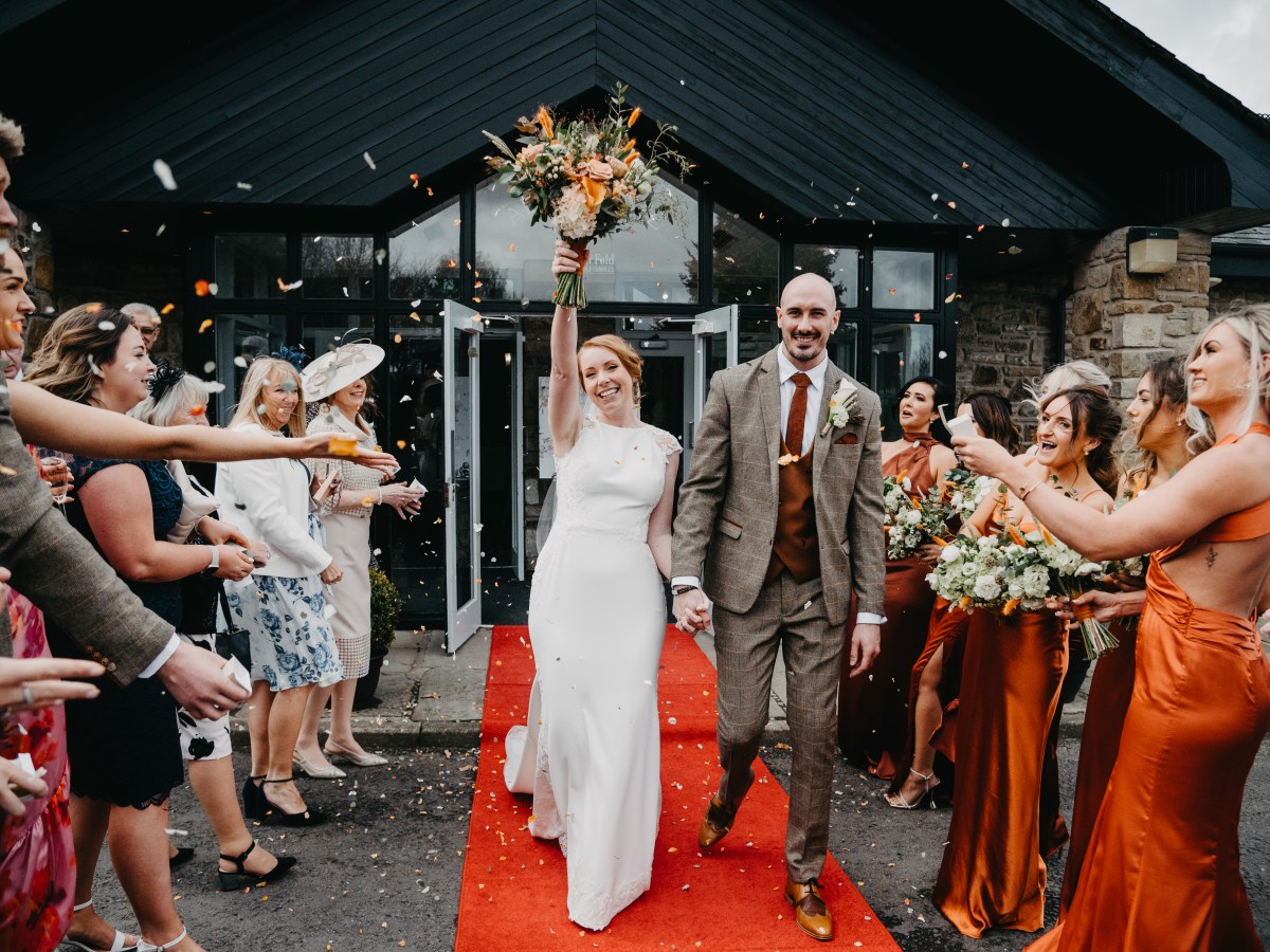 A Mytton Fold Wedding with Orange Details
